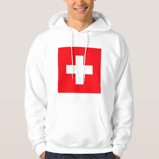Vlag van Zwitserland Hoodie (Voorkant)