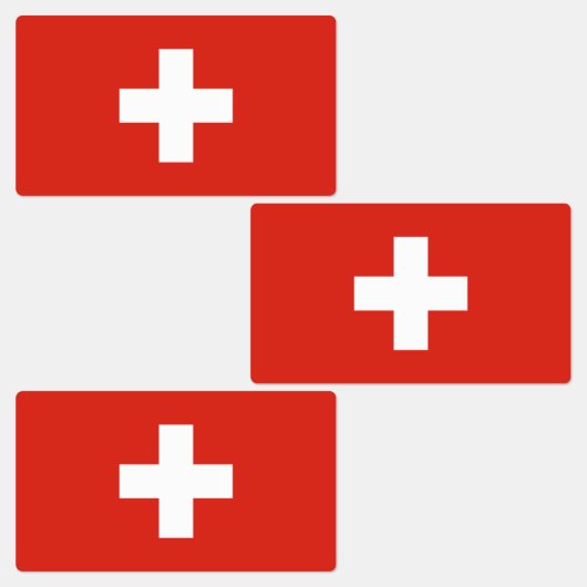 Vlag van Zwitserland Labels (Groep)