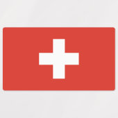Vlag van Zwitserland Labels (Design 1)