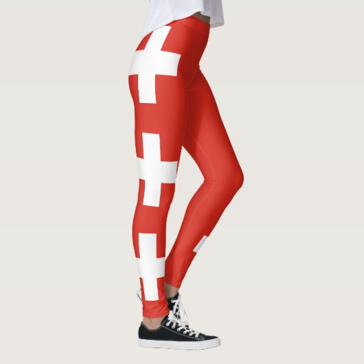 Vlag van Zwitserland Leggings (Rechts)