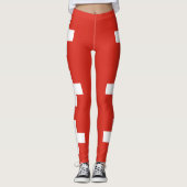 Vlag van Zwitserland Leggings (Voorkant)