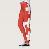 Vlag van Zwitserland Leggings (Links)