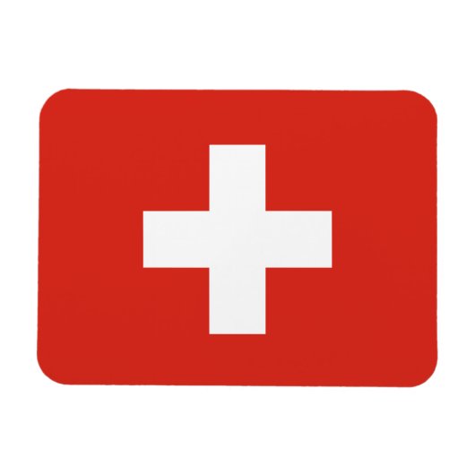 Vlag van Zwitserland Magneet (Horizontaal)