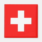 Vlag van Zwitserland Magneet (Voorkant)