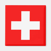 Vlag van Zwitserland Magneet (Voorkant)