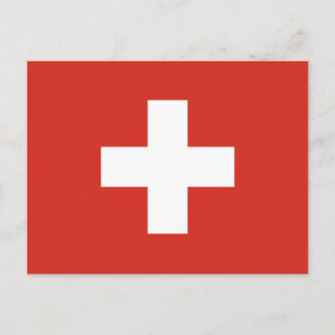Vlag van Zwitserland Nationale vlag der Schweiz Briefkaart
