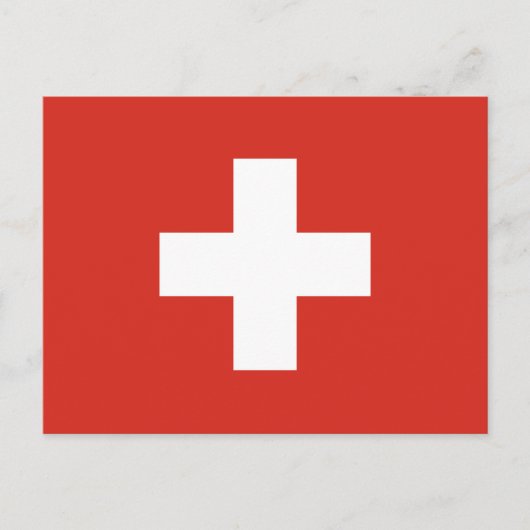 Vlag van Zwitserland Nationale vlag der Schweiz Briefkaart (Voorkant)