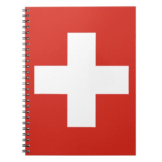 Vlag van Zwitserland Notitieboek (Voorkant)