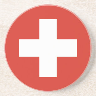 Vlag van Zwitserland Onderzetter