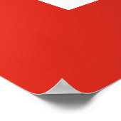 Vlag van Zwitserland Poster (Hoek)