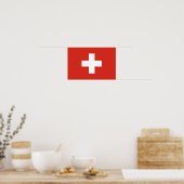 Vlag van Zwitserland Poster (Keuken)