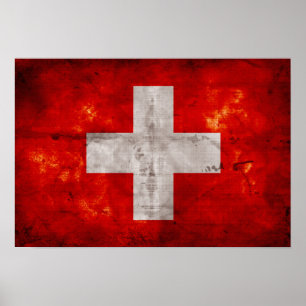 Vlag van Zwitserland Poster