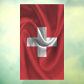 Vlag van Zwitserland Raamsticker (Vel 3)