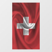 Vlag van Zwitserland Raamsticker (Vel)
