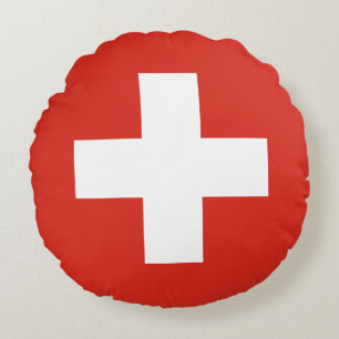 Vlag van Zwitserland Rond Kussen