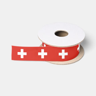 Vlag van Zwitserland Satijnen Lint