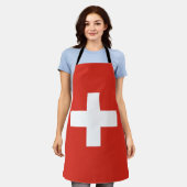 Vlag van Zwitserland Schort (Gedragen)