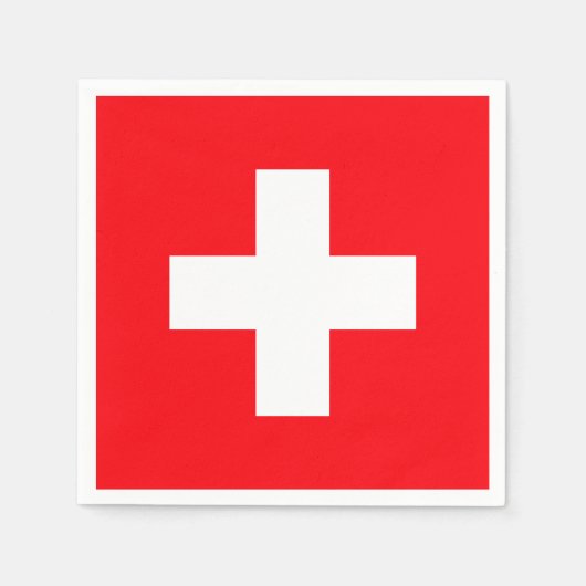 Vlag van Zwitserland Servet (Voorkant)