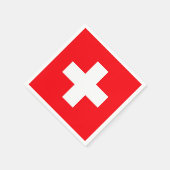 Vlag van Zwitserland Servet (Hoek)
