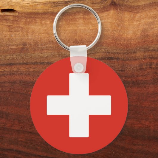 Vlag van Zwitserland Sleutelhanger (Voorkant)