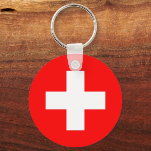 Vlag van Zwitserland Sleutelhanger (Voorkant)