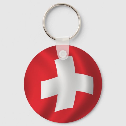 Vlag van Zwitserland Sleutelhanger (Voorkant)
