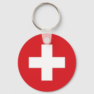 Vlag van Zwitserland Sleutelhanger