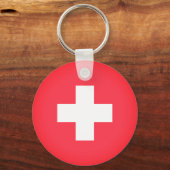 Vlag van Zwitserland Sleutelhanger (Voorkant)