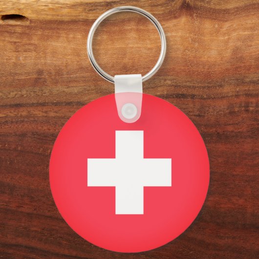 Vlag van Zwitserland Sleutelhanger (Voorkant)