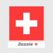 Vlag van Zwitserland Sticker (Vel)