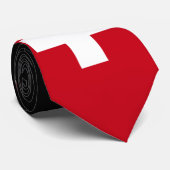 Vlag van Zwitserland Stropdas (Opgerold)