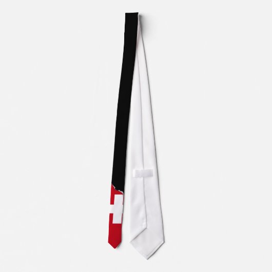 Vlag van Zwitserland Stropdas (Achterkant)