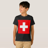 Vlag van Zwitserland T-shirt (Voorkant volledig)