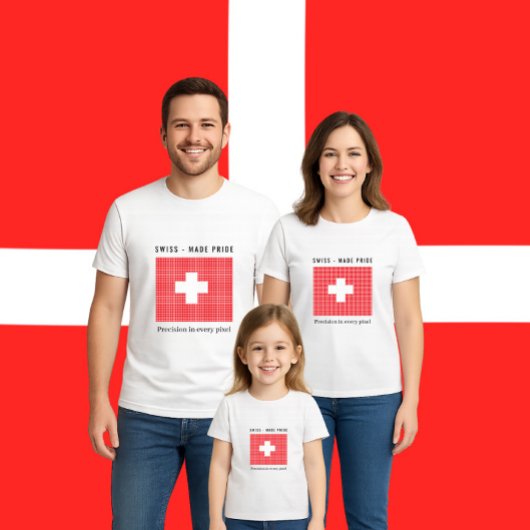Vlag van Zwitserland T-shirt