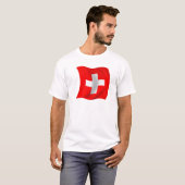 Vlag van Zwitserland T-shirt (Voorkant volledig)