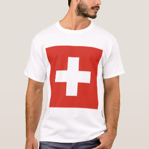Vlag van Zwitserland T-shirt