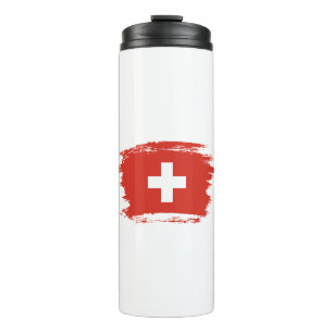 Vlag van Zwitserland Thermosbeker