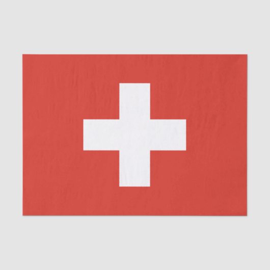 Vlag van Zwitserland Tissuepapier (Voorkant)