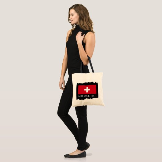 Vlag van Zwitserland Tote Bag (Voorkant (model))