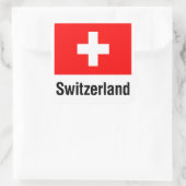 VLAG VAN ZWITSERLAND VIERKANTE STICKER (Tas)