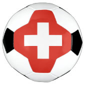Vlag van Zwitserland Voetbal (Gedraaid)