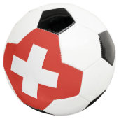 Vlag van Zwitserland Voetbal (Drie kwart)