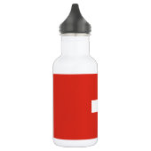 Vlag van Zwitserland Waterfles (Links)
