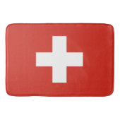 vlag van Zwitserland — wit kruisje Badmat (Voorkant)