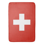 vlag van Zwitserland — wit kruisje Badmat (Voorkant Verticaal)