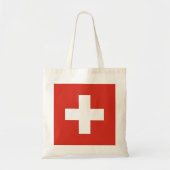 vlag van Zwitserland — wit kruisje Tote Bag (Voorkant)