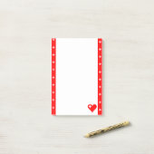 vlag van Zwitserse strepen Post-it® Notes (Op bureau)