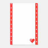 vlag van Zwitserse strepen Post-it® Notes (Voorkant)