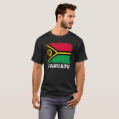  vlag Vanuatu Land Retro Vanuatuan T-shirt (Voorkant volledig)