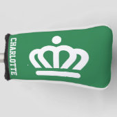Vlag (variant) van Charlotte, NC Golfheadcover (Voorkant)